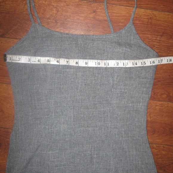 Adrian Karen Gray Spaghetti Strap Dress - Picture 6 of 8